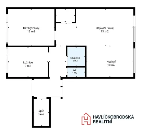 Prodej bytu 3+kk, Kutná Hora, Jana Palacha, 63 m2