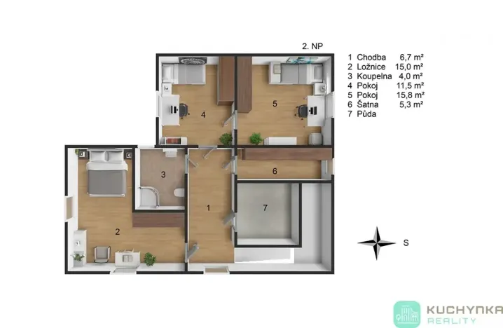 Prodej rodinného domu, Košťany, Na Hampuši, 265 m2