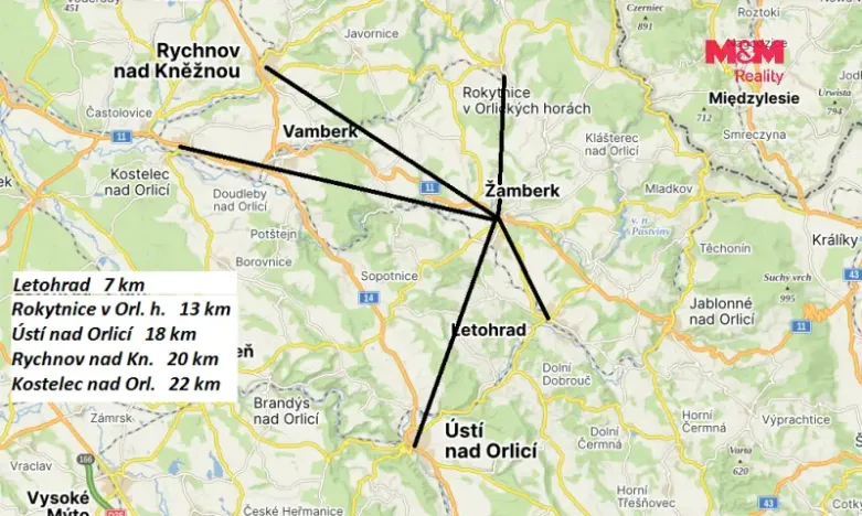 Pronájem bytu 1+1, Žamberk, Školská, 35 m2