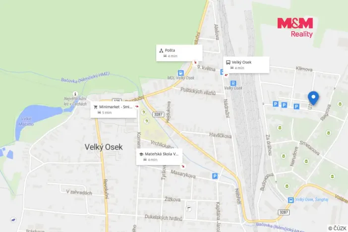 Pronájem bytu 1+kk, Velký Osek, U hřiště, 38 m2