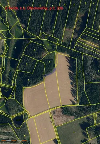 Prodej lesa, Útěchovičky, 360 m2