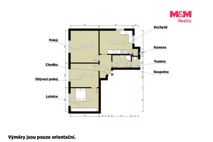 Prodej bytu 3+1, Aš, Na Háji, 76 m2