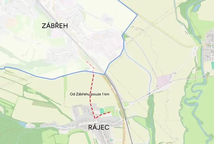 Prodej komerčního pozemku, Rájec, 480 m2