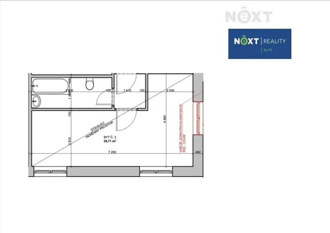 Pronájem bytu 1+kk, Syrovice, 33 m2
