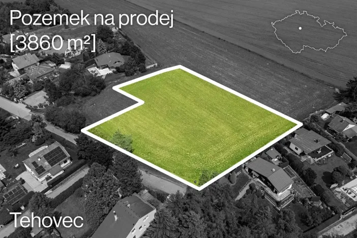 Prodej pozemku pro bydlení, Tehovec, K Mýtu, 3860 m2