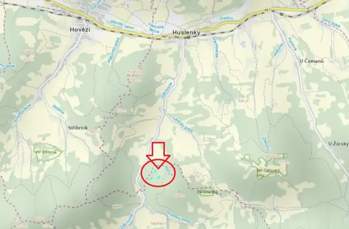 Prodej podílu lesa, Zděchov, 5288 m2
