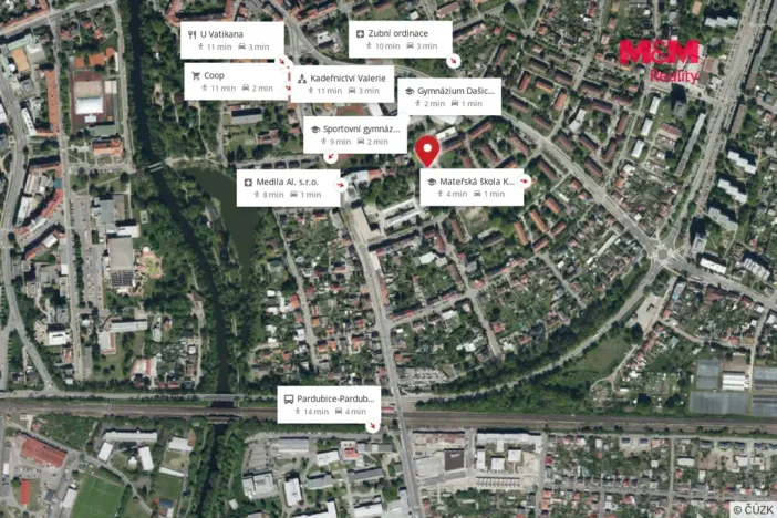 Pronájem bytu 2+1, Pardubice - Bílé Předměstí, Dašická, 50 m2