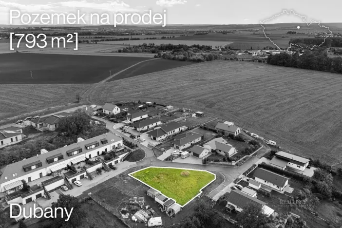 Prodej pozemku, Dubany, 793 m2