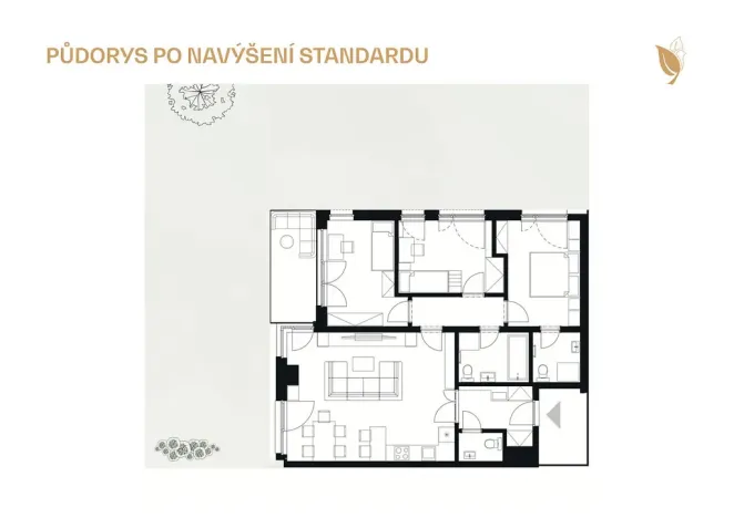 Prodej bytu 4+kk, Praha - Dolní Chabry, Dvořákova, 101 m2