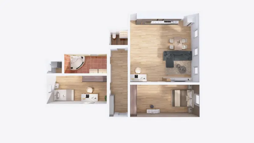 Pronájem bytu 3+kk, Olomouc, Dobrovského, 90 m2