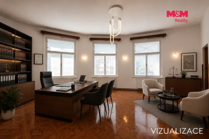 Pronájem kanceláře, Hradec Králové, Šafaříkova, 53 m2