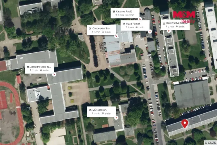 Pronájem bytu 3+kk, Pardubice - Polabiny, Lidická, 65 m2