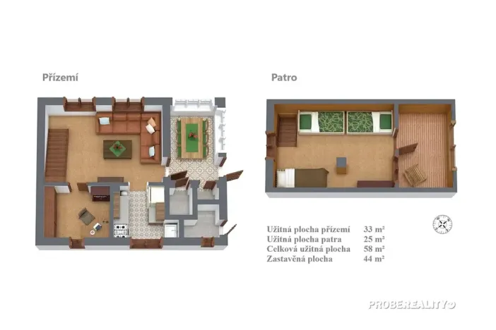 Prodej chaty, Chyňava, 58 m2