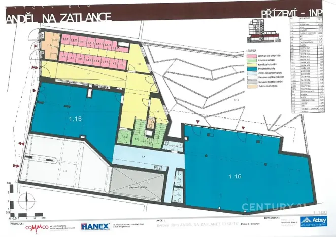Prodej kanceláře, Praha - Smíchov, Na Zatlance, 232 m2