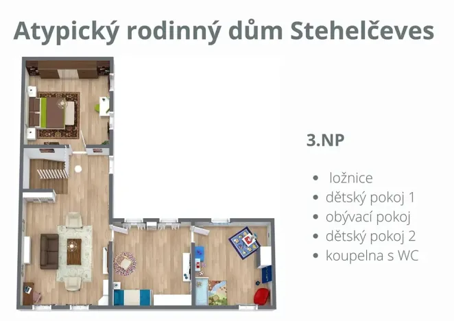 Pronájem rodinného domu, Stehelčeves, V. Moravce, 383 m2