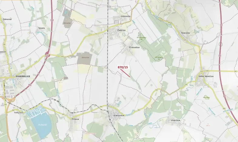 Dražba lesa, Přísnotice, 60 m2
