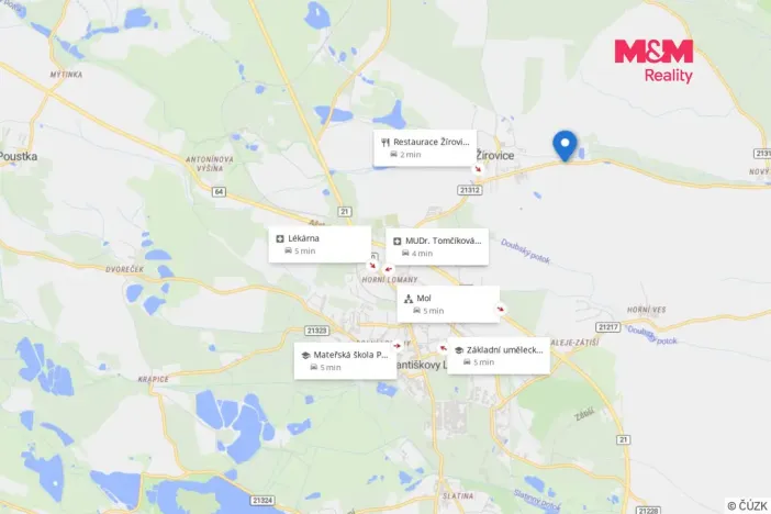 Prodej pozemku pro bydlení, Františkovy Lázně - Žírovice, 975 m2