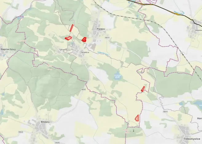 Prodej louky, Pačejov, 13638 m2