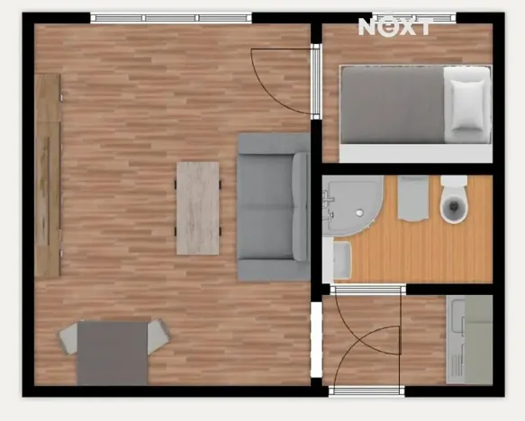 Pronájem bytu 2+kk, Hradec Králové, Polní, 27 m2