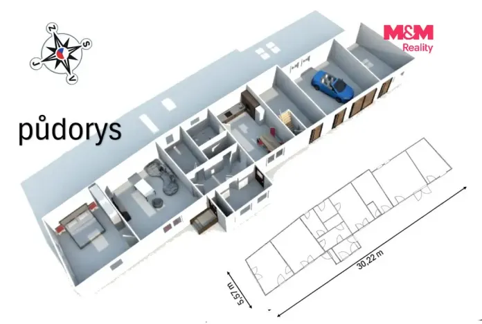 Prodej rodinného domu, Kořenice, 76 m2