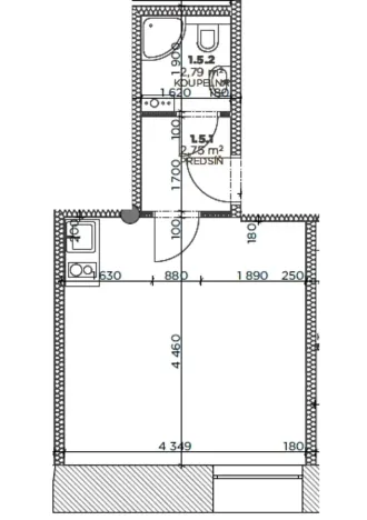 Prodej bytu 1+kk, Brno, Koliště, 27 m2