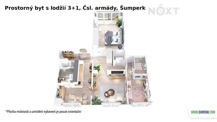 Prodej bytu 3+1, Šumperk, Čsl. armády, 70 m2