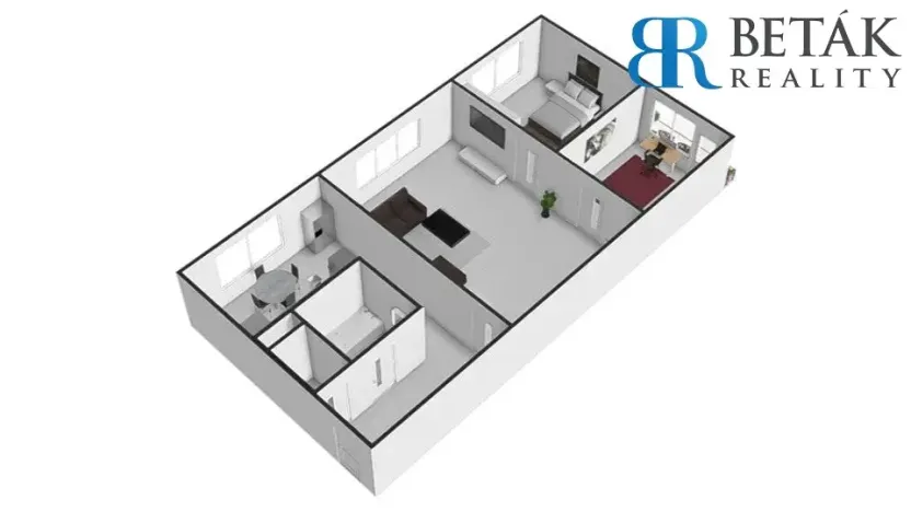 Prodej bytu 3+1, Přerov, Denisova, 60 m2