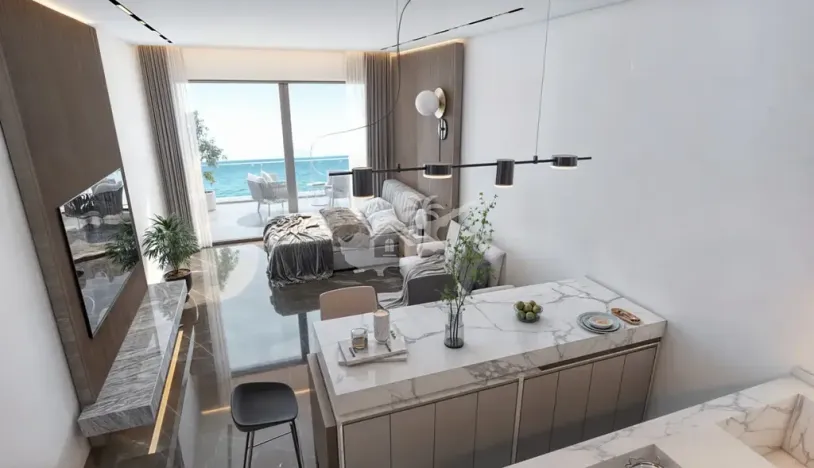 Prodej bytu 1+kk, Agios Amvrosios Keryneias, Kypr, 37 m2