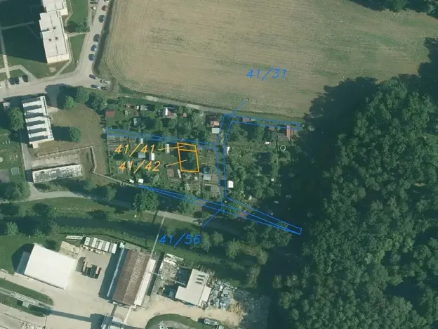 Dražba zahrady, Střížovice, 194 m2