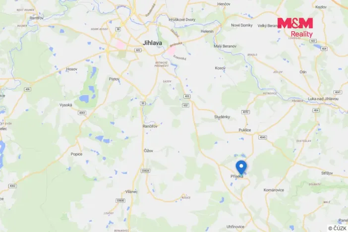 Prodej pozemku pro bydlení, Brtnice - Příseka, 1000 m2