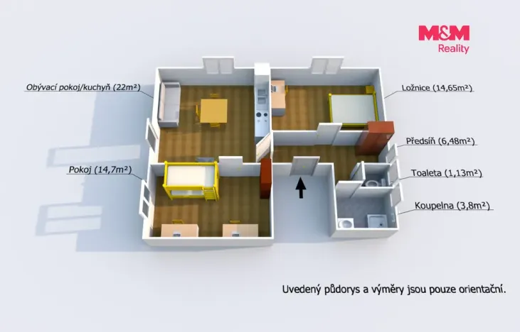 Prodej bytu 3+kk, Karlovy Vary - Drahovice, Mánesova, 68 m2