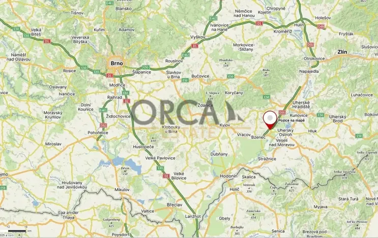 Prodej podílu komerčního pozemku, Moravský Písek, 1525 m2