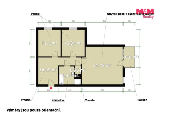 Pronájem bytu 3+kk, Plzeň, Na Průhonu, 84 m2