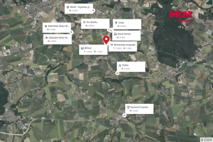 Prodej bytu 3+1, Bříství, 64 m2