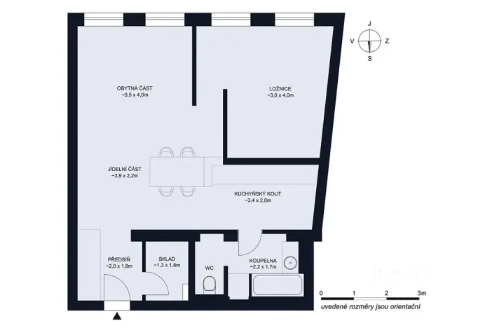 Prodej bytu 2+kk, České Budějovice, B. Smetany, 56 m2