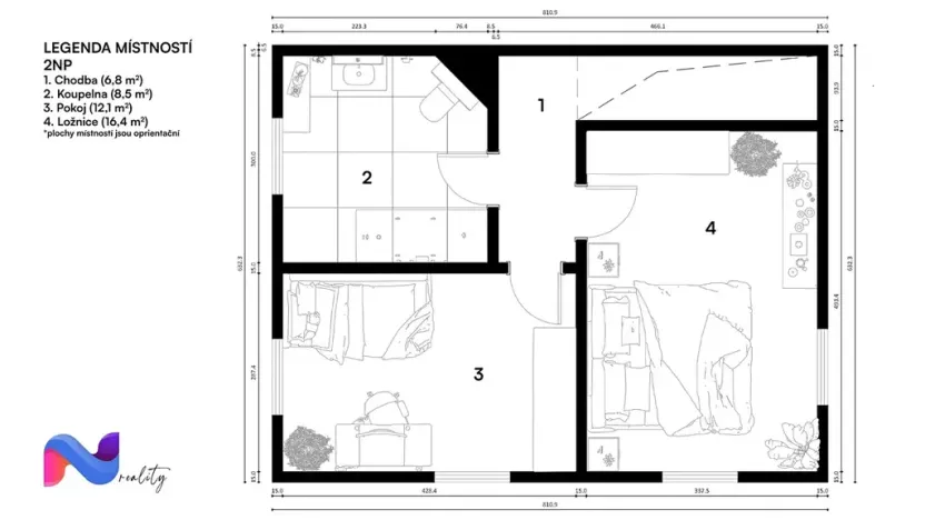 Pronájem rodinného domu, Březina, 95 m2