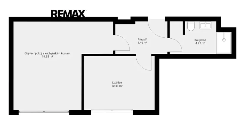 Prodej bytu 2+kk, Praha - Radlice, U Komína, 41 m2