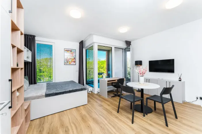 Pronájem bytu 1+kk, Praha - Vysočany, Odkolkova, 42 m2