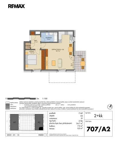 Prodej bytu 2+kk, Praha - Prosek, 54 m2