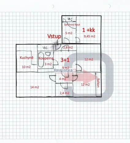 Prodej bytu 4+1, Plzeň, Strážnická, 83 m2