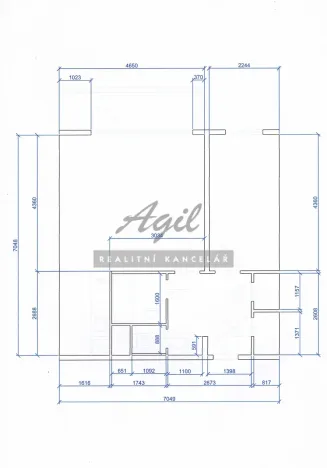 Pronájem bytu 2+kk, Brno, 46 m2