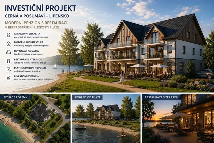 Prodej ubytování, Černá v Pošumaví, 930 m2