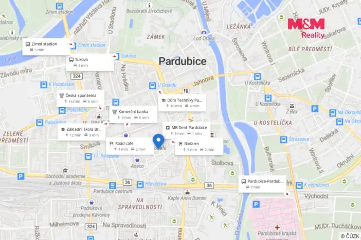 Prodej bytu 1+1, Pardubice - Zelené Předměstí, Žitná, 40 m2