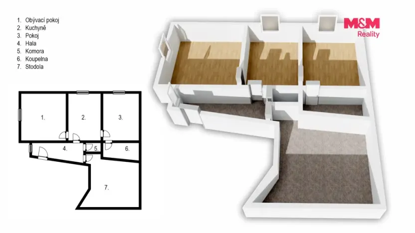 Prodej rodinného domu, Podlešín, 62 m2