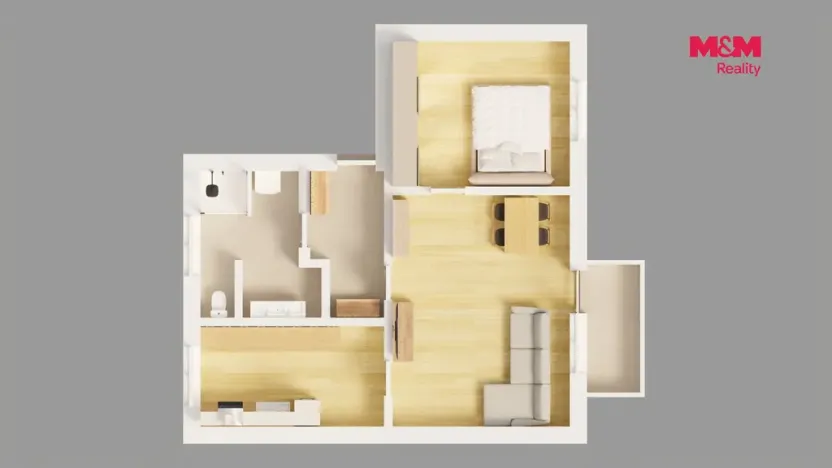 Prodej bytu 2+1, Praha - Liboc, Nová Šárka, 62 m2