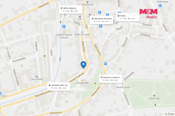 Pronájem bytu 2+1, Šternberk, náměstí Svobody, 81 m2