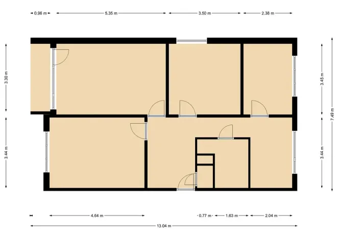 Pronájem bytu 4+1, Děčín - Děčín IX-Bynov, Nálepkova, 78 m2