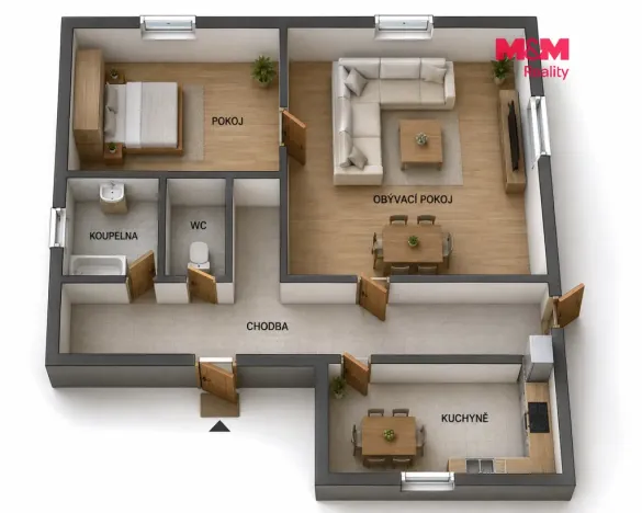 Prodej rodinného domu, Bohušovice nad Ohří - Hrdly, 75 m2