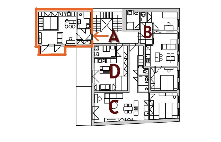 Prodej atypického bytu, Praha - Košíře, Holečkova, 52 m2