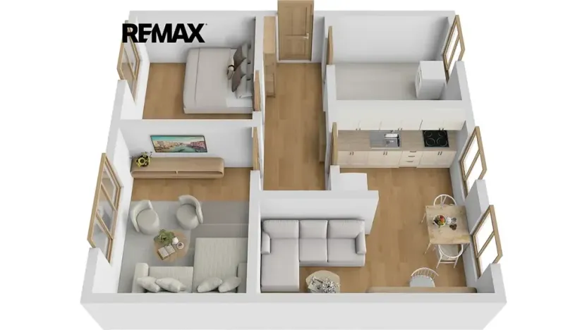 Prodej bytu 3+kk, Vikantice, 57 m2